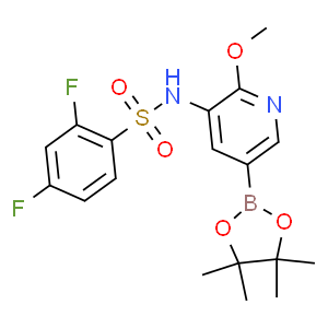 2,4-difluoro-N-[2-methoxy-5-(4,4,5,5-tetramethyl-1,3,2-dioxaborolan-2-yl)-3-pyridinyl]-Benzenesulfonamide
