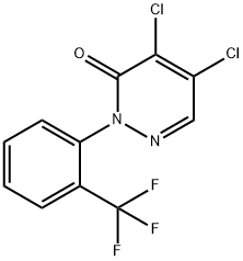 4,5-dichloro-2-[2-(trifluoromethyl)phenyl]pyridazin-3-one