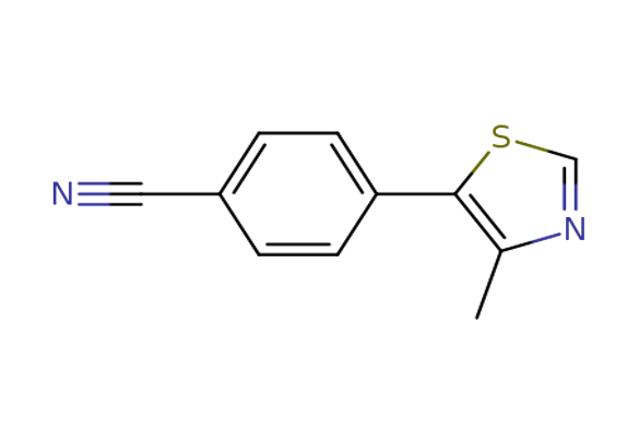 4-(4-methylthiazol-5-yl) benzonitrile