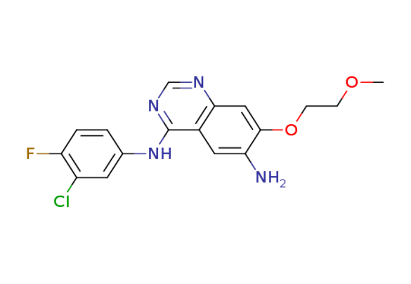 N4-(3-chloro-4-fluorophenyl)-7-(2-methoxyethoxy)quinazoline-4,6-diamine
