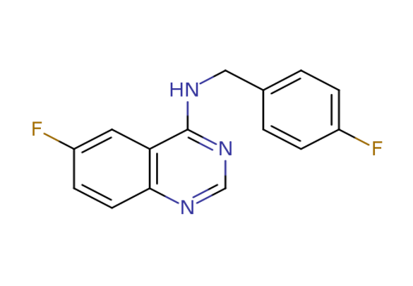 6-fluoro-N-(4-fluorobenzyl)quinazolin-4-amine