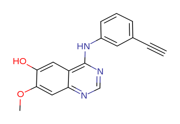 4-(3-ethynylphenylamino)-7-methoxyquinazolin-6-ol