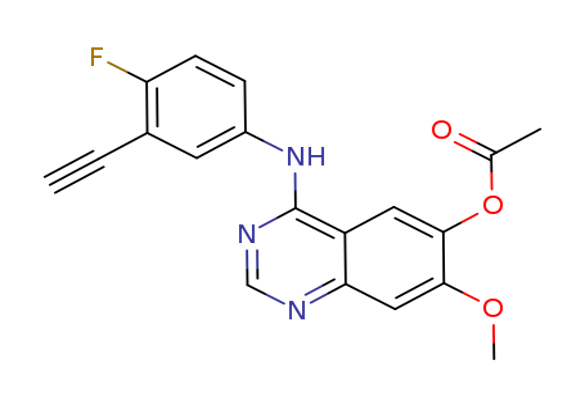 4-((3-ethynyl-4-fluorophenyl)amino)-7-methoxyquinazolin-6-yl acetate
