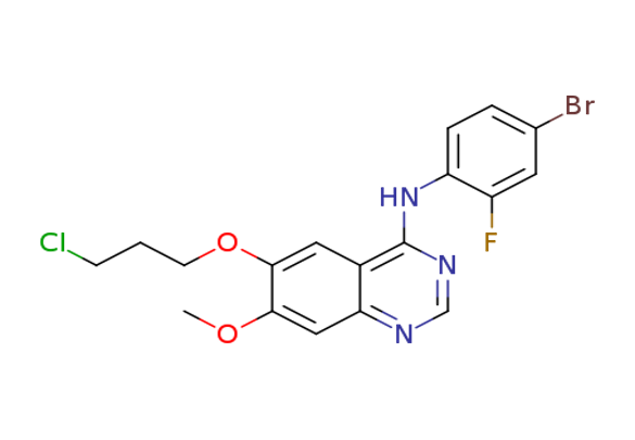 N-(4-bromo-2-fluorophenyl)-6-(3-chloropropoxy)-7-methoxyquinazolin-4-amine