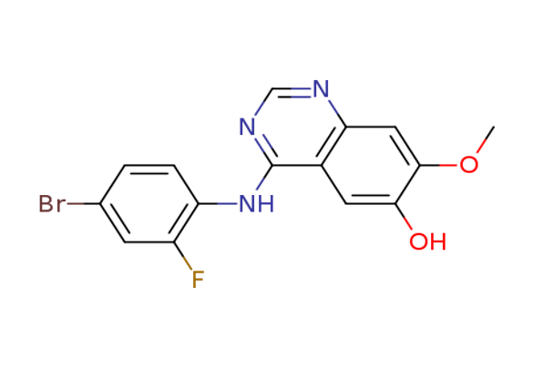 4-((4-bromo-2-fluorophenyl)amino)-7-methoxyquinazolin-6-ol