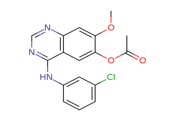 4-(3-chlorophenylamino)-7-methoxyquinazolin-6-yl acetate