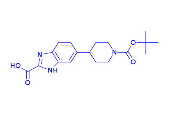 6-[1-[(2-methylpropan-2-yl)oxycarbonyl]piperidin-4-yl]-1H-benzimidazole-2-carboxylic acid