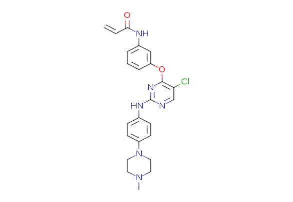 N-(3-(5-chloro-2-(4-(4-methylpiperazin-1-yl)phenylamino)pyrimidin-4-yloxy)phenyl)acrylamide