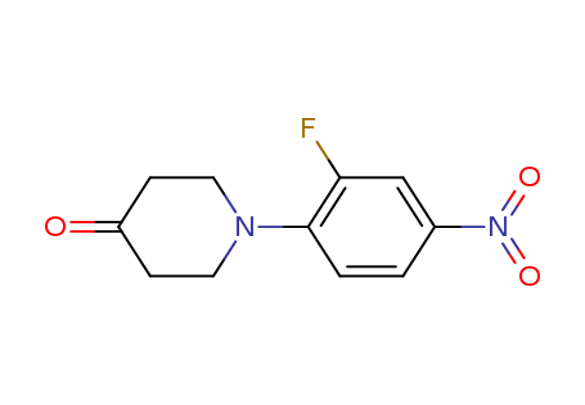 1-(2-fluoro-4-nitrophenyl)piperidin-4-one