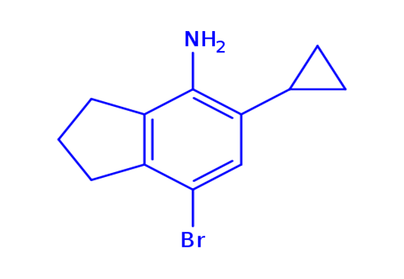 7-Bromo-5-cyclopropyl-2,3-dihydro-1H-inden-4-amine