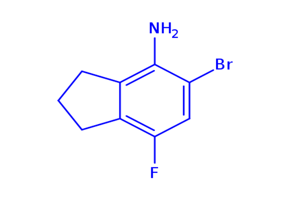 5-Bromo-7-fluoro-2,3-dihydro-1H-inden-4-amine