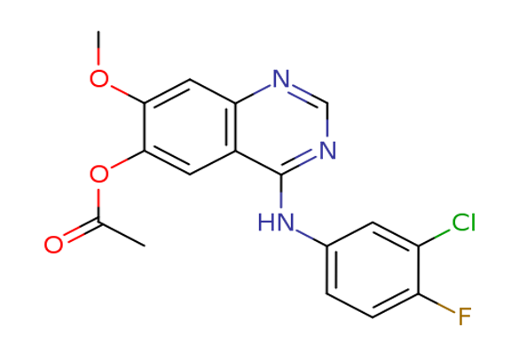 4-(3-Chloro-4-fluorophenylamino)-7-methoxyquinazolin-6-yl acetate