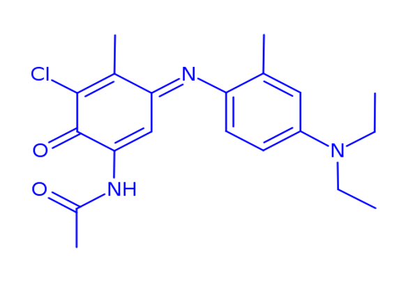 N-(5-Chloro-3-((4-(diethylamino)-2-methylphenyl)imino)-4-methyl-6-oxocyclohexa-1,4-dien-1-yl)acetamide