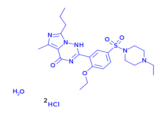 Vardenafil hydrochloride trihydrate