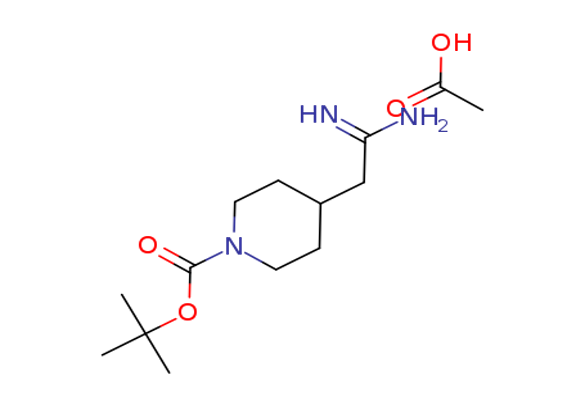 tert-butyl 4-(2-amino-2-iminoethyl)piperidine-1-carboxylate acetate