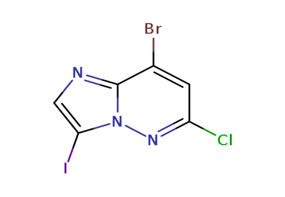 8-bromo-6-chloro-3-iodoimidazo[1,2-b]pyridazine