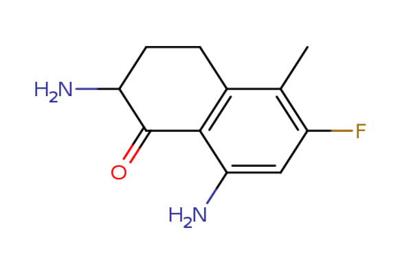 2,8-diamino-6-fluoro-5-methyl-3,4-dihydronaphthalen-1(2H)-one