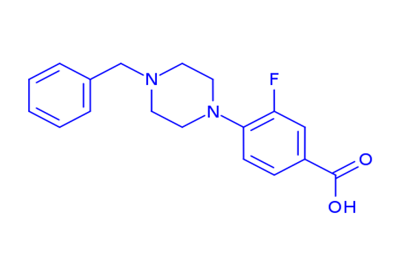 4-(4-Benzyl-1-piperazinyl)-3-fluorobenzoic Acid