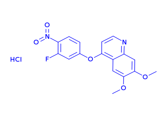 4-(3-Fluoro-4-nitrophenoxy)-6,7-dimethoxyquinoline hydrochloride