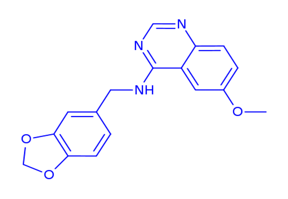 4-{[3',4'-(methylenedioxy)benzyl]amino}-6-methoxyquinazoline
