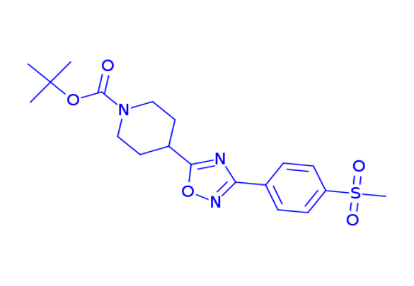 3-[4-(Methylsulfonyl)phenyl]-5-(1-Boc-4-piperidyl)-1,2,4-oxadiazole