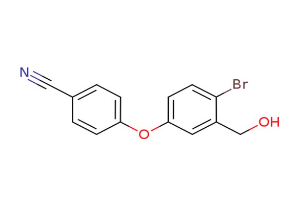 4-(4-bromo-3-(hydroxymethyl)phenoxy)benzonitrile