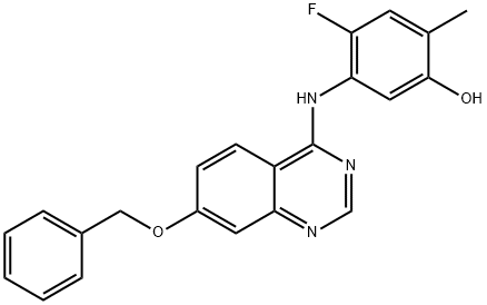 4-Fluoro-2-methyl-5-[[7-(phenylmethoxy)-4-quinazolinyl]amino]phenol